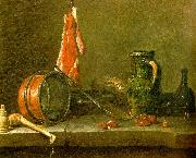 A  Lean Diet with Cooking Utensils jean-Baptiste-Simeon Chardin